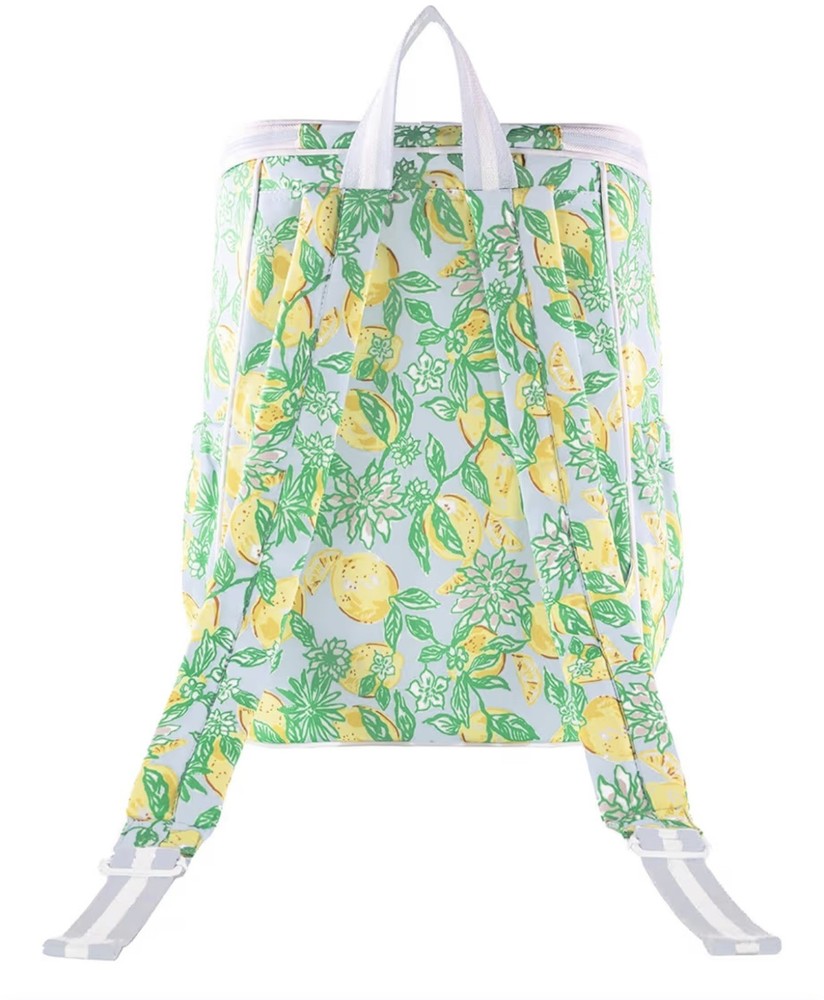 Lilly Pulitzer Cooler Backpack NWT In Make lemonade Print