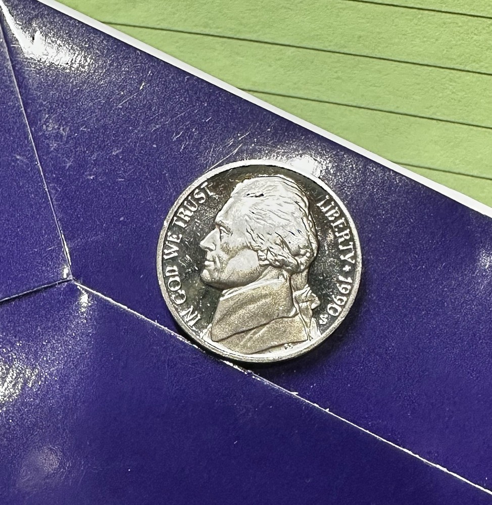 1990 S Proof Jefferson Nickel