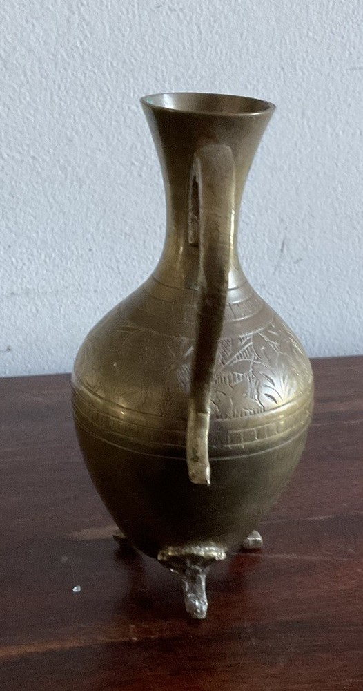 Lovely Vintage Handled Brass Vase/pitcher