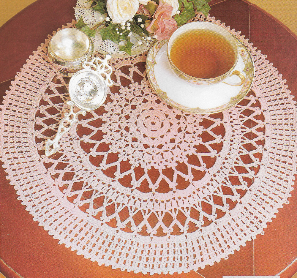 Pretty in Pink Doily crochet pattern instructions