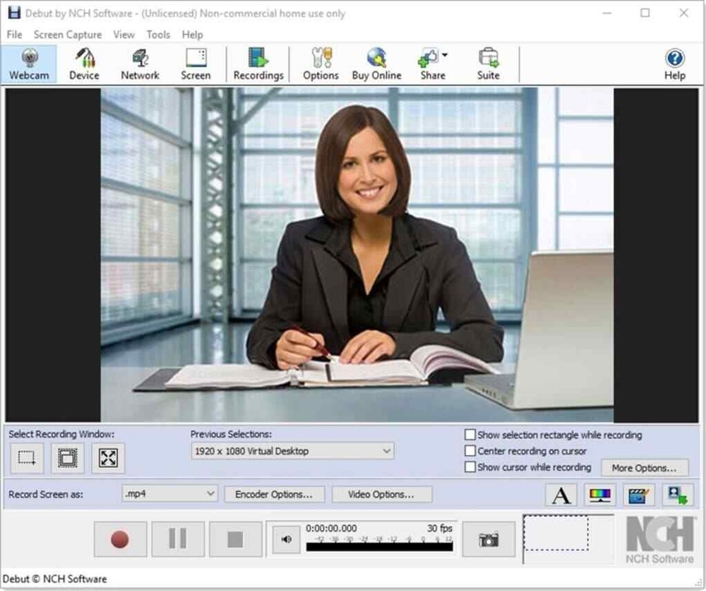 Debut Video Capture Software ,Capture Video with webcam