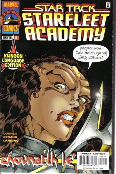 Star Trek: Starfleet Academy Comic Book #18 Klingon Version Marvel 1998 UNREAD