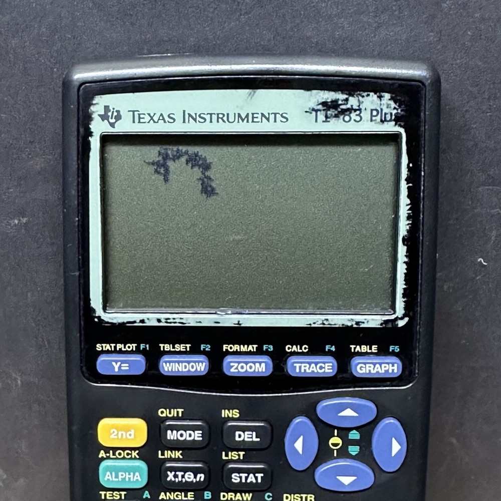 Texas Instruments TI-83 Plus Graphing Calculator NO Cover - TESTED & WORKING