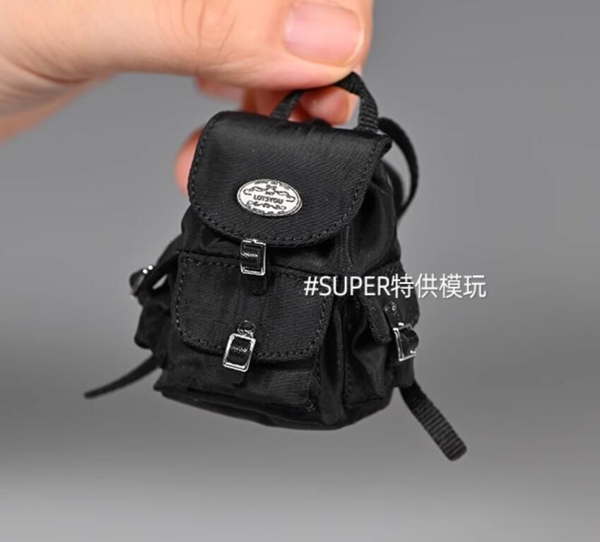 1/6 Scale Black Backpack Model for 12'' Soldier Figure BJD OB