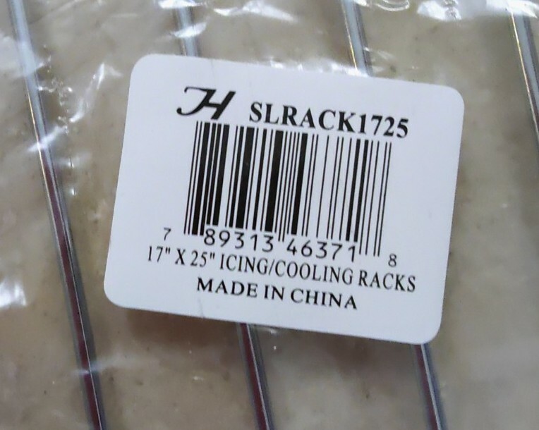 Thunder Group 17" X 25" Icing/Cooling Racks, Model# SLRACK1725