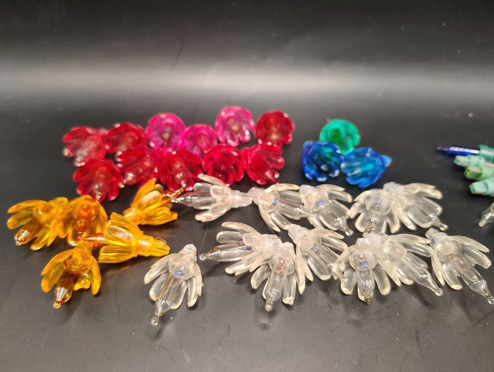 Replacement Tulip Christmas Bulbs Untested Multiple Colors