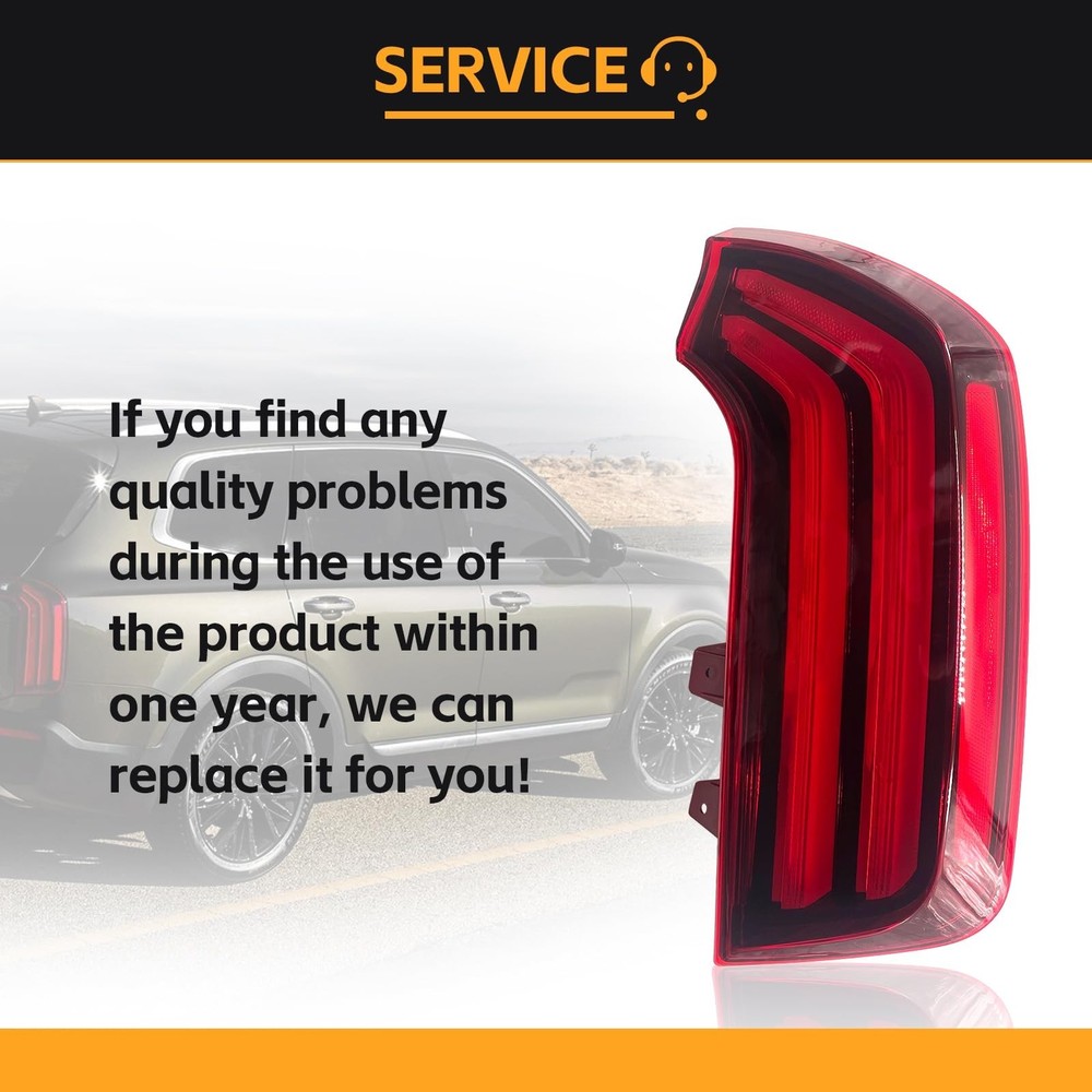 Ki2805165 Outer Tail Light LED Right Passenger Side Compatible with 2020 2021...