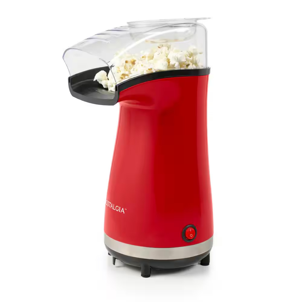 1040 W 128 Oz Red Air-Pop Popcorn Machine