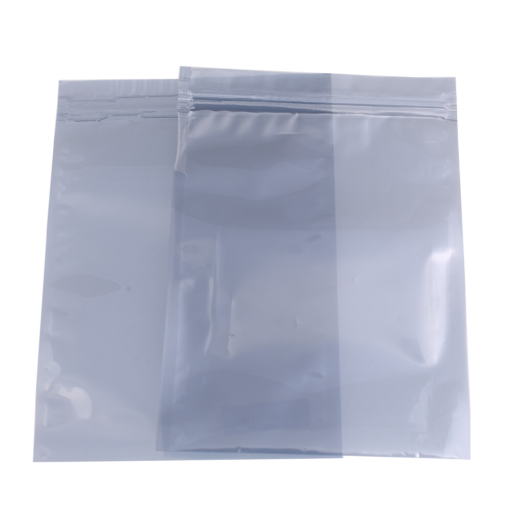 Translucent Glossy Gray Flat QuickQlick™ Pouch for Electronic Accessories