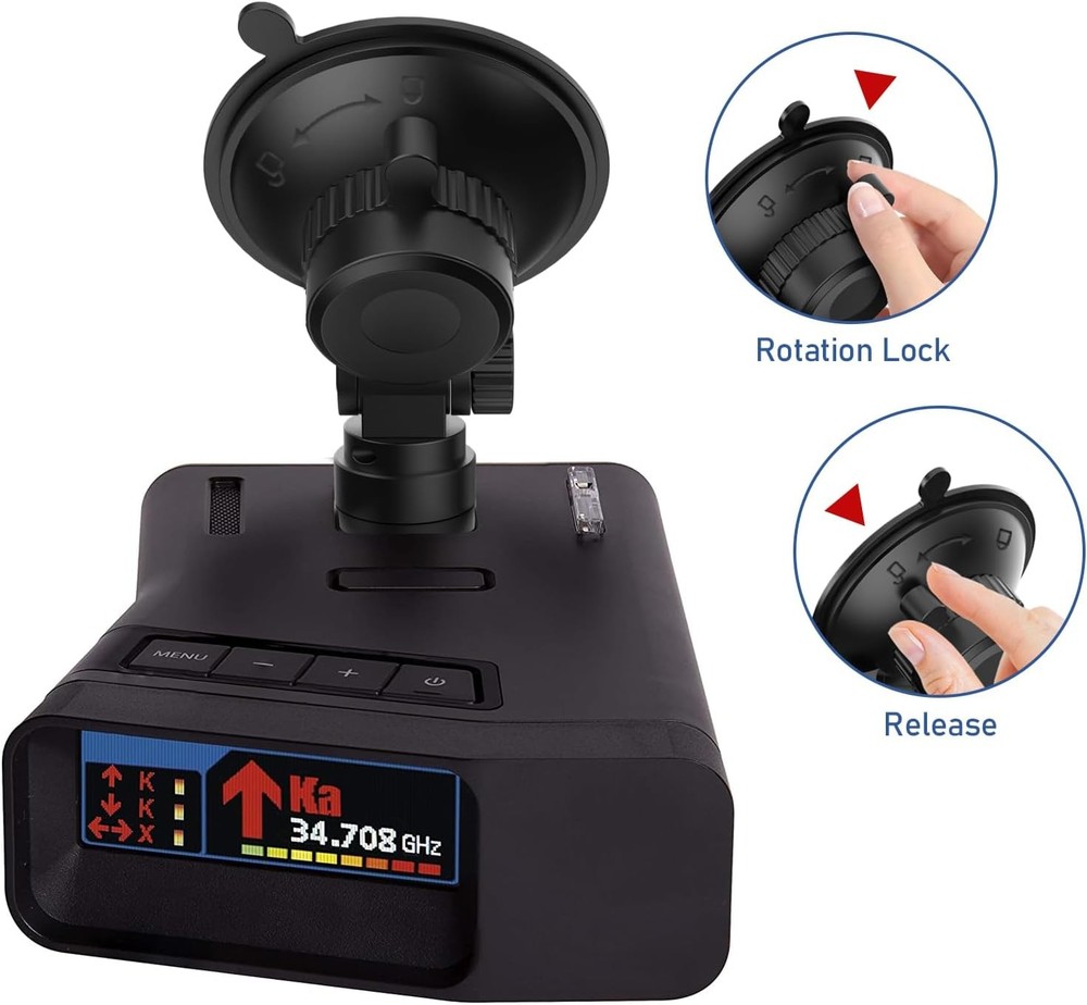 Radar Detector Mount,Car Windshield &Dashboard Suction Cup Bracket,Suitable...