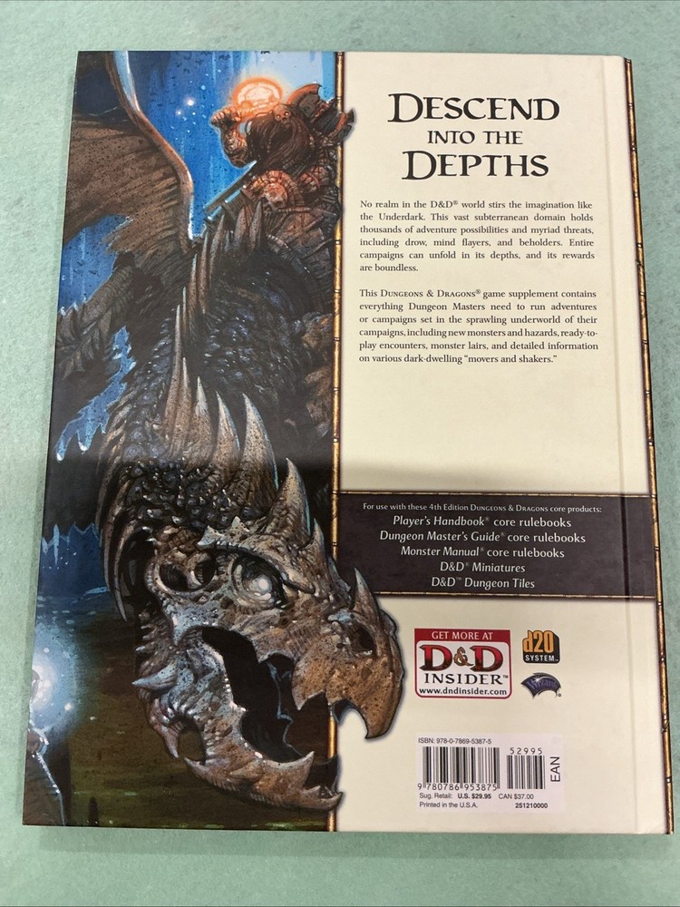 D&D Underdark RPG Supplement