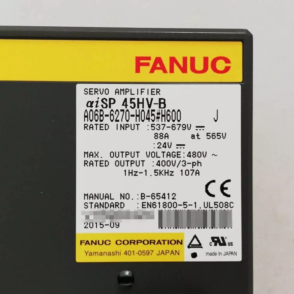 Fanuc A06B-6270-H045#H600 A06B6270H045#H600 Servo Amplifier New Expedited Ship