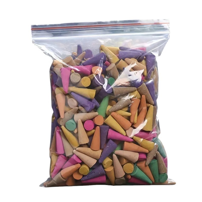 135 pc Spice Scented Multicolor Incense Cones - New