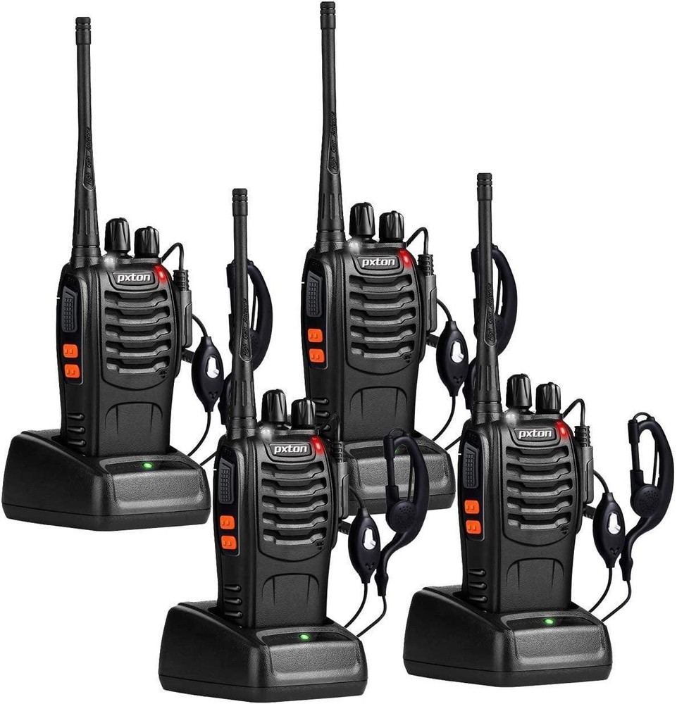Pxton Long Range Walkie Talkies with Earpieces