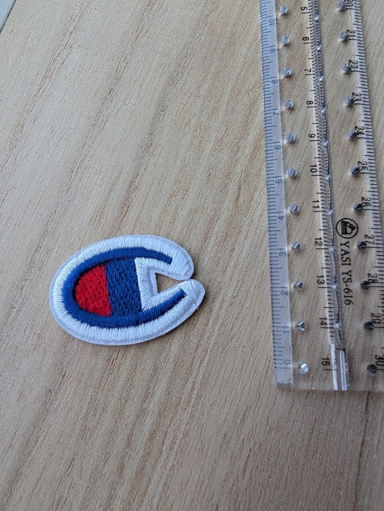Champion Logo Embroidered Patch, Iron-on