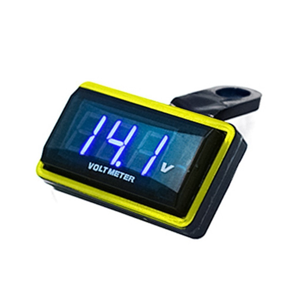 12V Motorcycle Voltage Detection Meter Modified Car Digital Display Belt Bracket