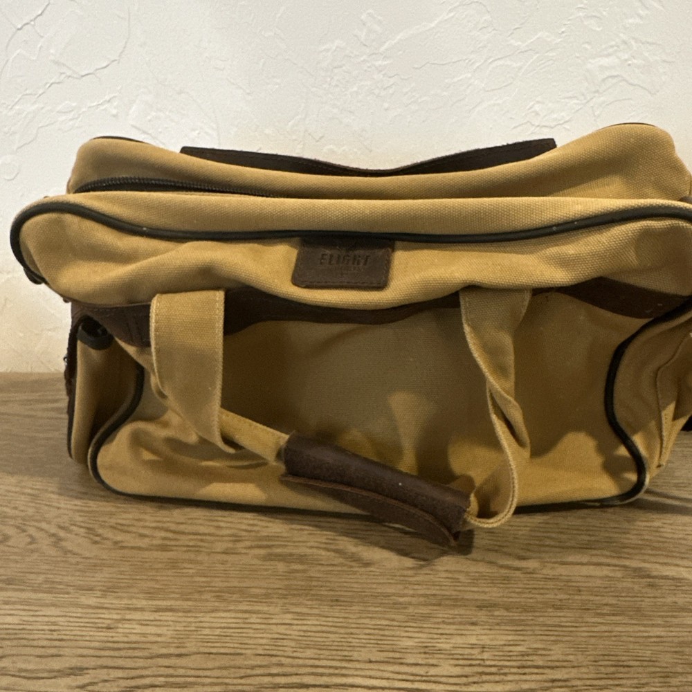 FLIGHT OUTFITTERS Bush Pilot Folio Bag Canvas Leather