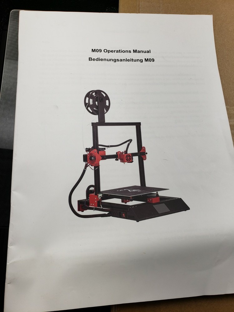 M09 Portable High Precision 3.5 Screen Desktop 3D Printer DIY Kit H1PS 02