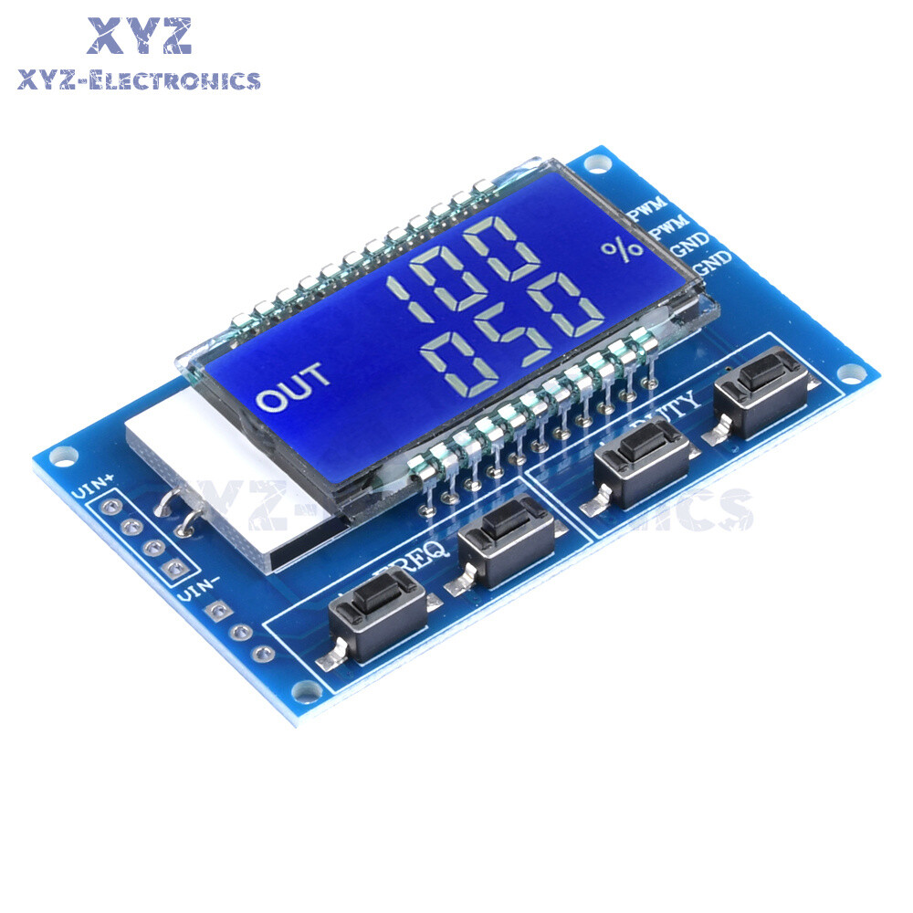 PWM Pulse Frequency Duty Cycle Square Wave Adjustable Module Signal Generator