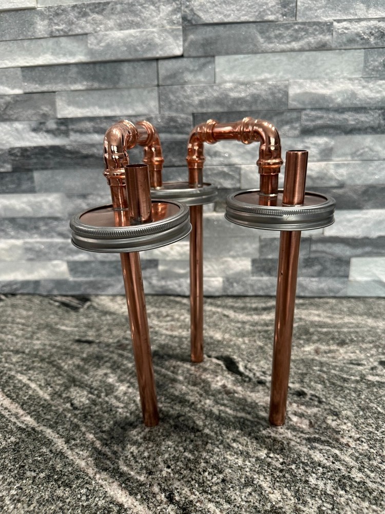 CoProof 1/2” Tandem Mason Jar Thumpers for Wide Mouth Half Gallon Mason Jar A16