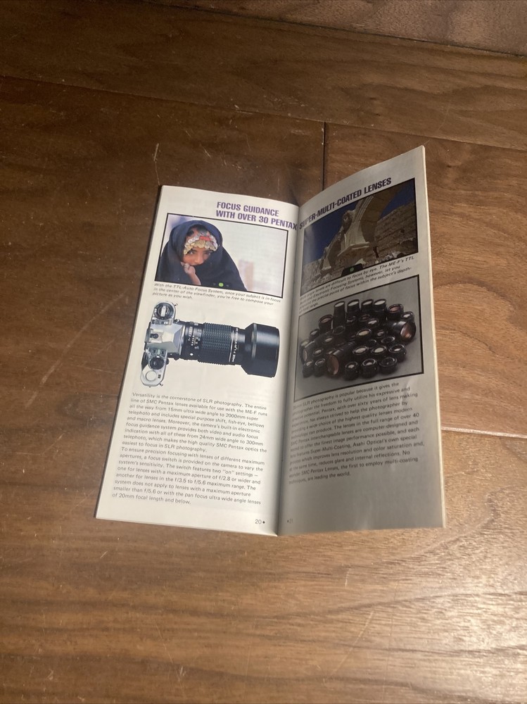 Original Pentax ME F Camera Brochure