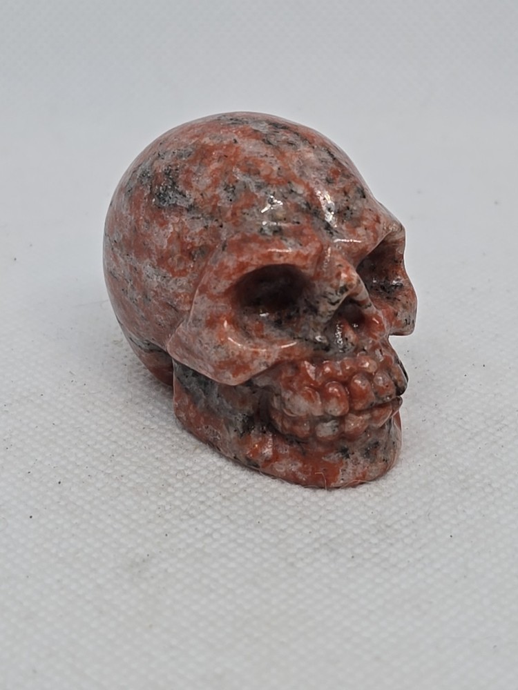 Hand Carved Cinnabar Skull