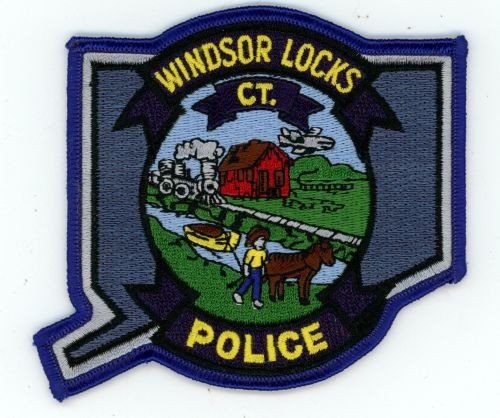 CONNECTICUT CT WINDSOR LOCKS POLICE NICE SHOULDER PATCH SHERIFF