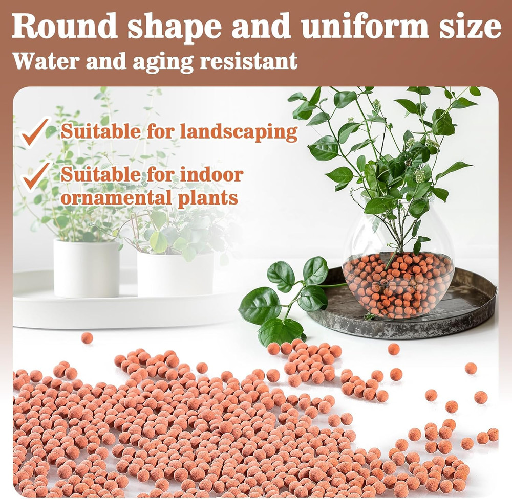 Clay Pebbles 14oz for Indoor Plants Drainage Decoration Hydroponics LECA