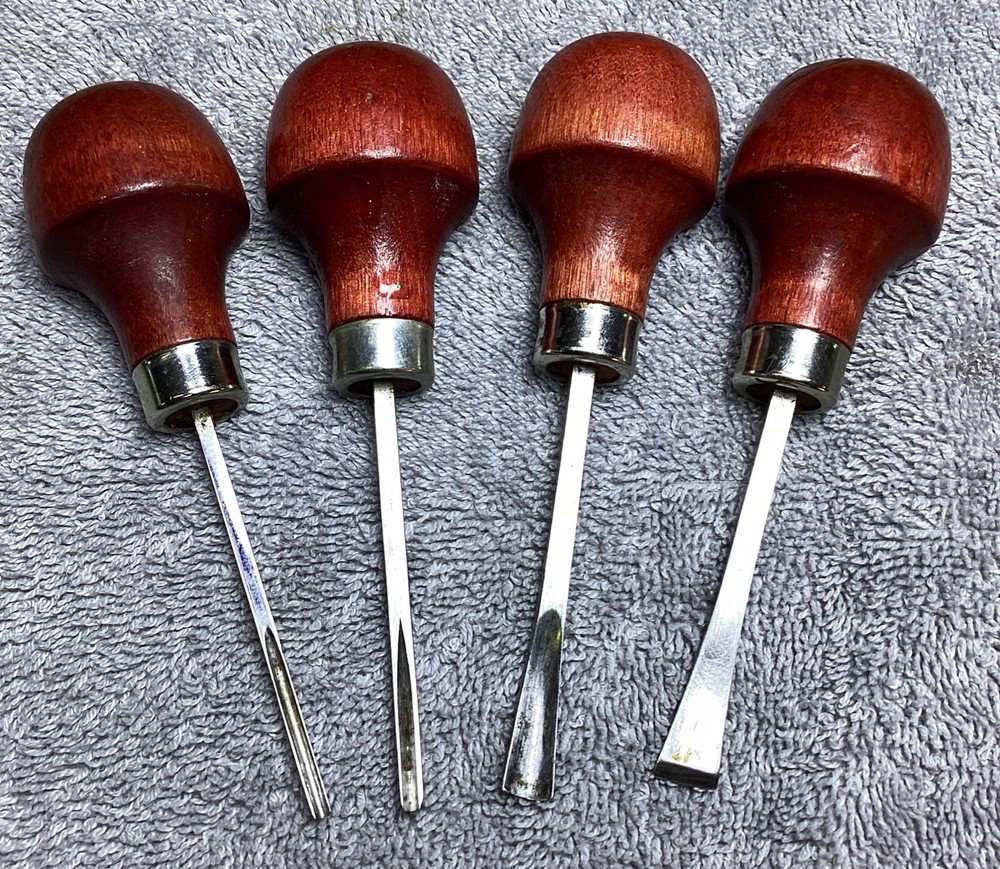 VTG. RAMELSON 4 PC. CARVING CHISEL SET