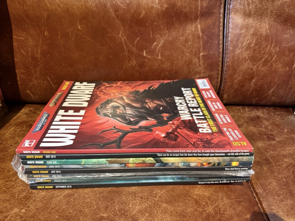 White Dwarf Magazine Lot 8 Issues 2019 Warhammer 40K Games Workshop + Sealed