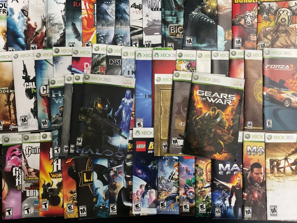 Microsoft Xbox 360 Instruction Manuals Only