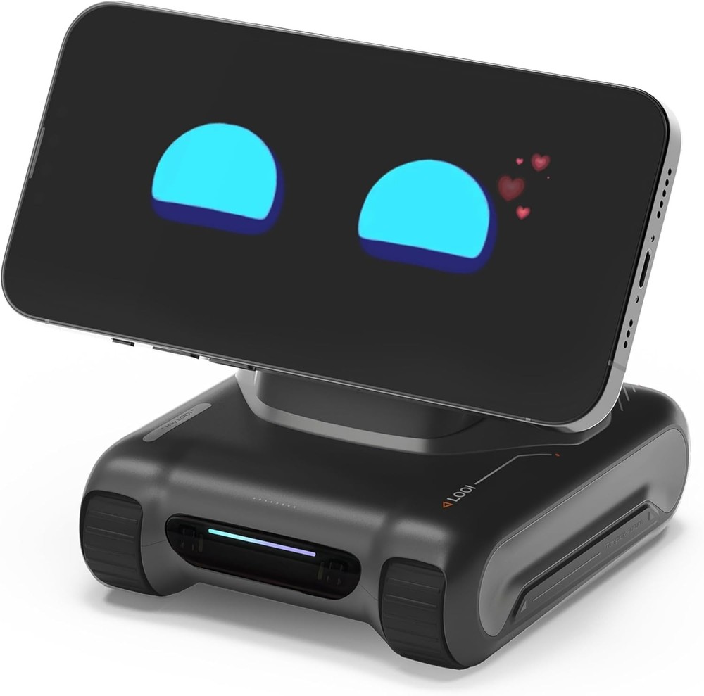 LOOI Robot-Space Black – AI Desktop Companion with Visual Understanding (Objects