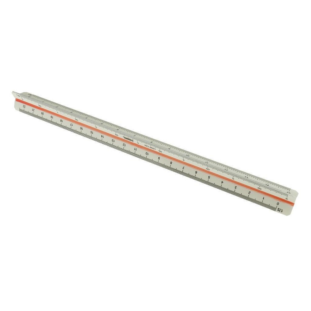 300mm / 12INCH Plastic Ruler Triangular Scale (1:20 ~ 1: 125) Designer Office