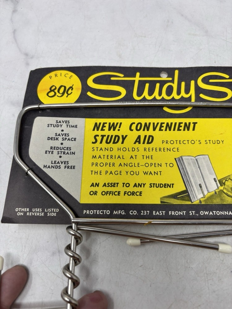 Vintage Study Stand Book Holder NOS