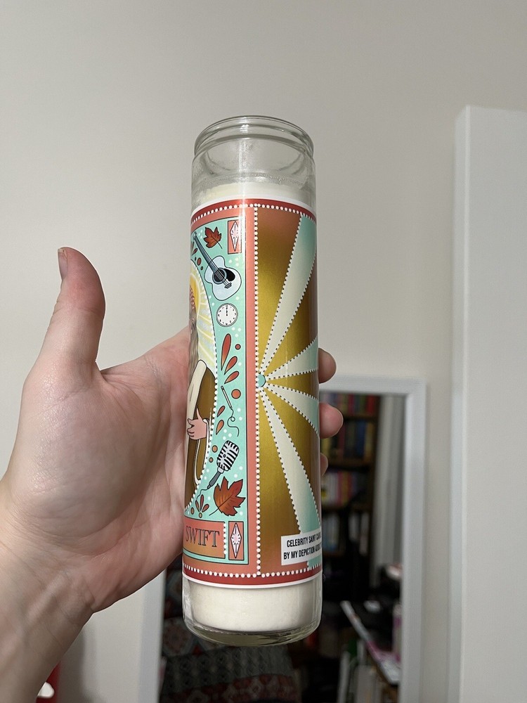 Taylor Swift Saint Prayer Candle