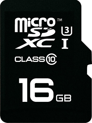 MicroSD HC 1 Memory Card Class 10 + SD Adapter 16GB Pro (3D / 4K) EMTEC