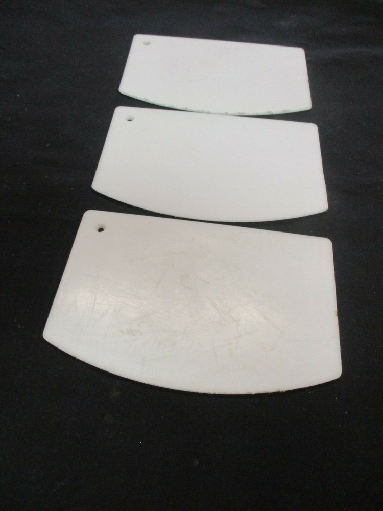 Straight Edge Bowl/Caker Scrapers (QTY 3)