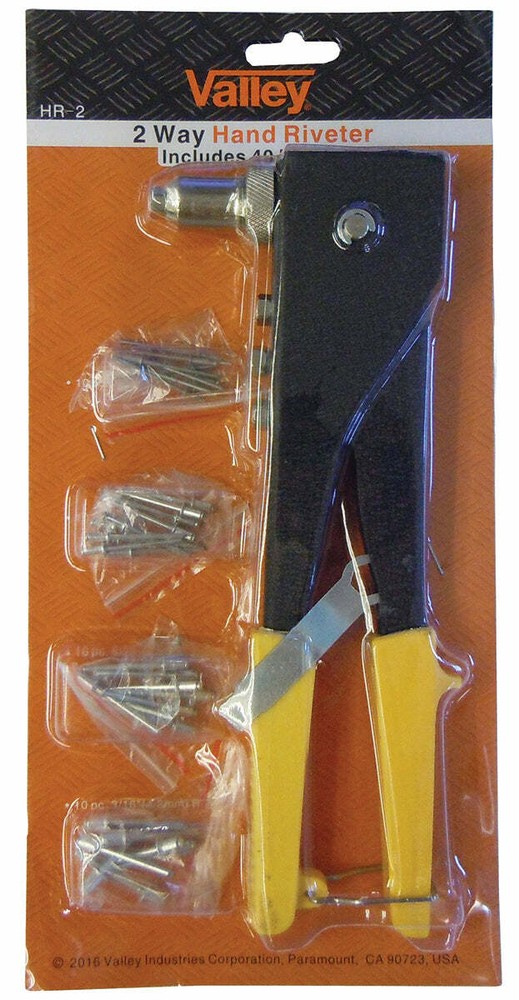 Valley 2-Way Hand Riveter with 40 Rivets Included