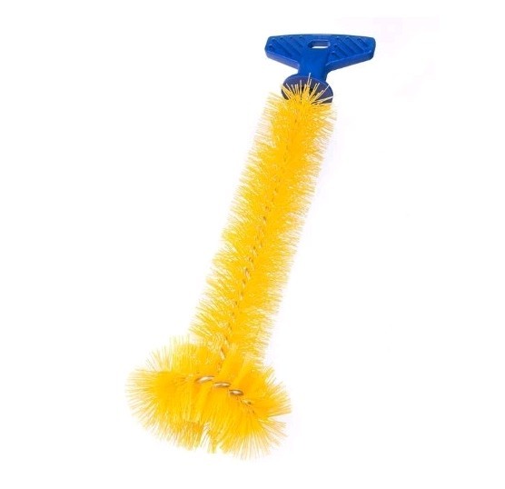 Mr. Scrappy Universal Garbage Disposal Brush Sturdy Grip Handle 11 Inches Yellow