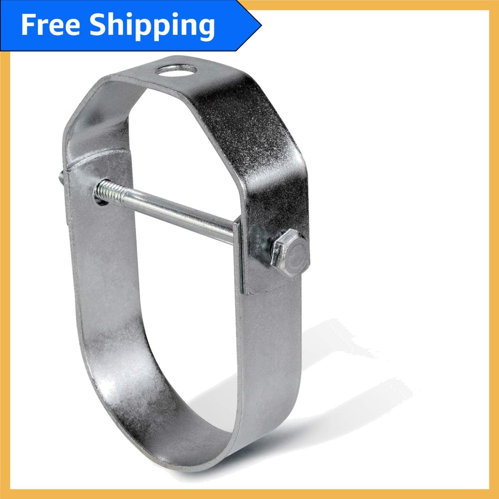 Durable 4 in Chrome Clevis Hanger - Rust Resistant Galvanized Steel Construction
