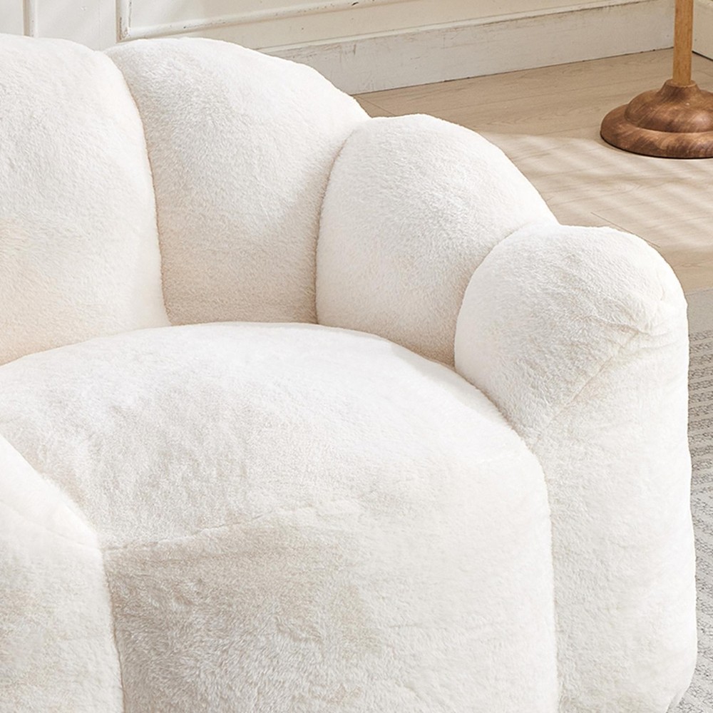 Lotus type compression sofa Adult bean bag sofa with pull ring can be easily