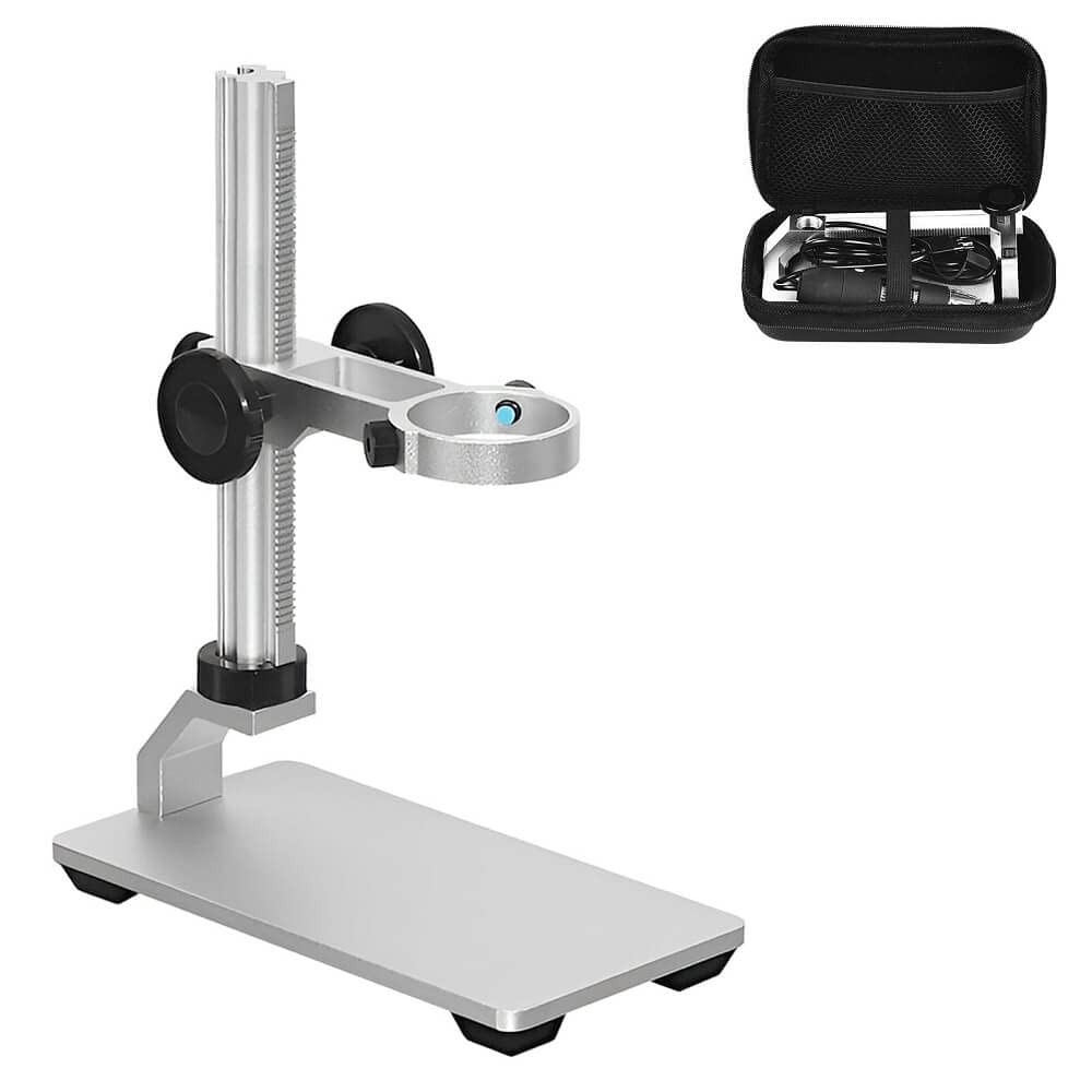 Ninyoon Universal Microscope Stand Pro, Stable Professional Aluminum Silver