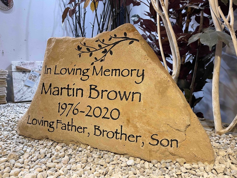 Large Custom Engraved Memorial Stone