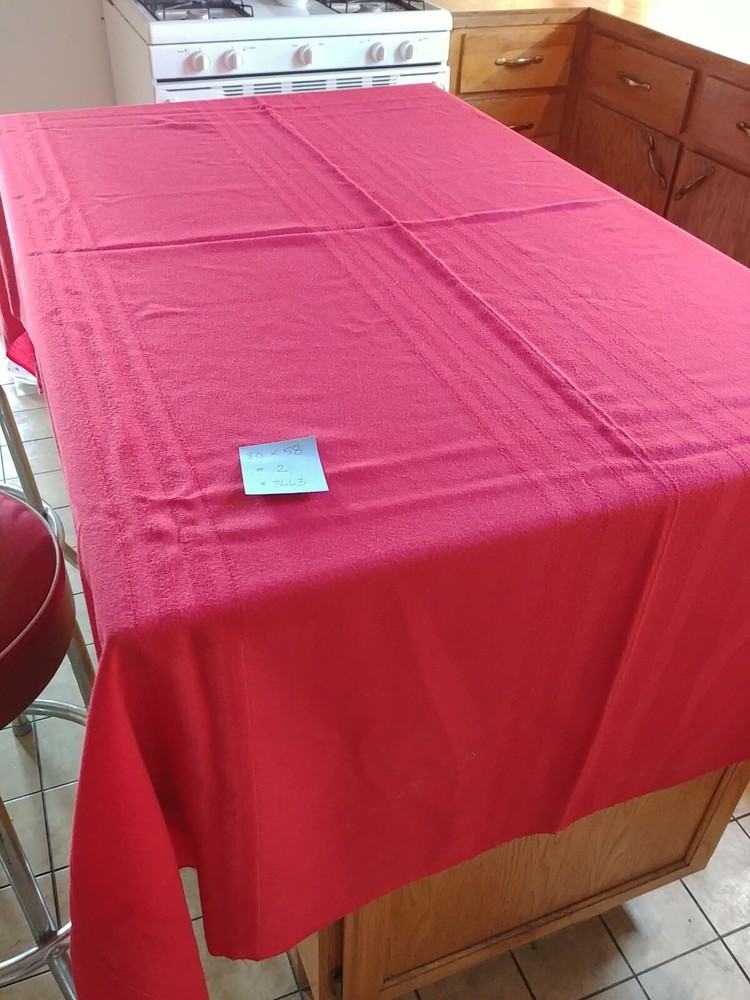 Christmas Red Rectangular Tablecloths, 2 Sizes Available-88x56 & 80x58,
