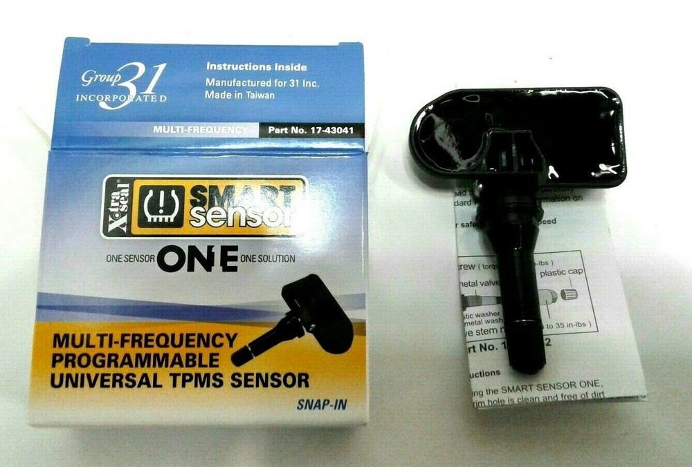SMART SENSOR SNAP-IN MULTI-FREQUENCY PROGRAMMABLE UNIVERSAL TPMS 17-43041 QX10