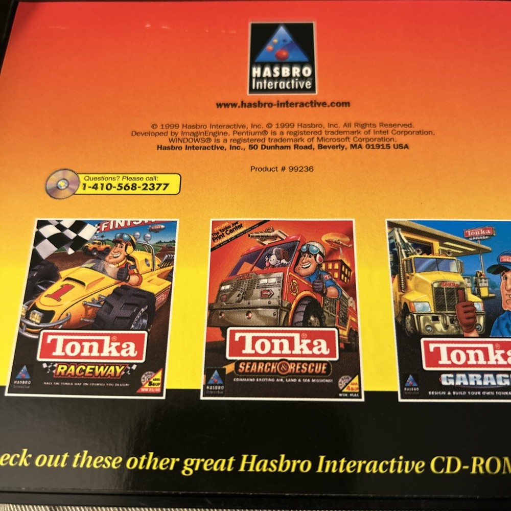 Tonka Construction 2 (PC, 1999) Windows 95/98 Used
