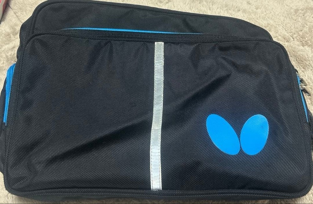 Table Shoulder Bag Butterfly Blue