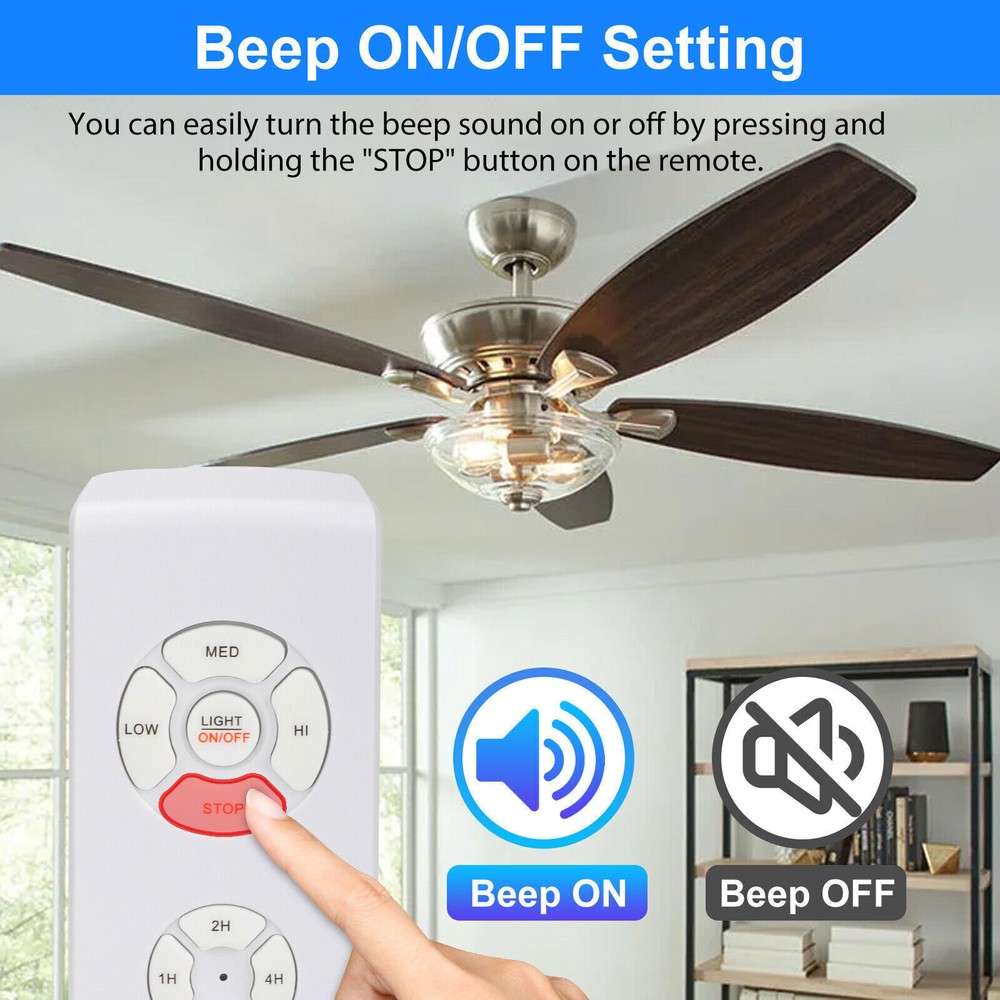 Wireless 15M Timing Remote Control Receiver Universal Ceiling Fan Lamp Light Kit