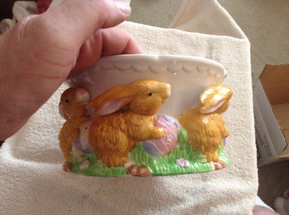 ceramic rabbit dish