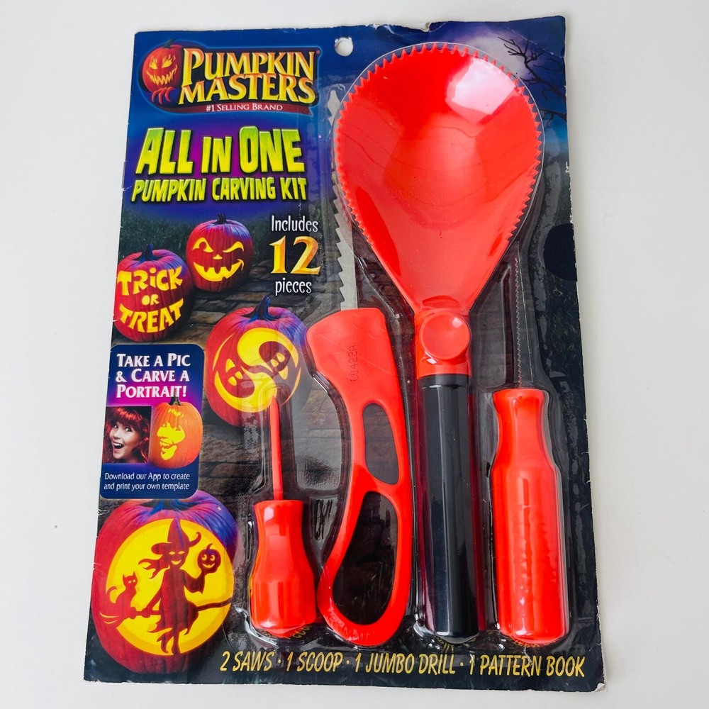Pumpkin Masters All In One Pumpkin Carving Kit Tools And Pattern Book Set